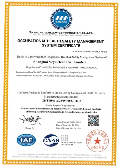 ISO 45001-certificaat — VCYCLETECH