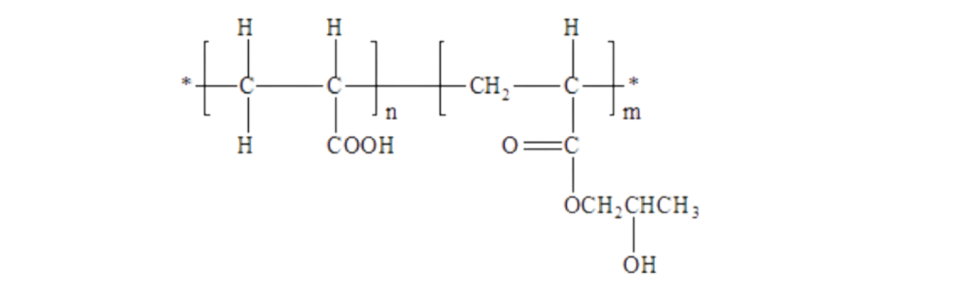 Acrylic Acid-2-Hydroxypropyl Acrylate Copolymer (T-225) Structural Formula