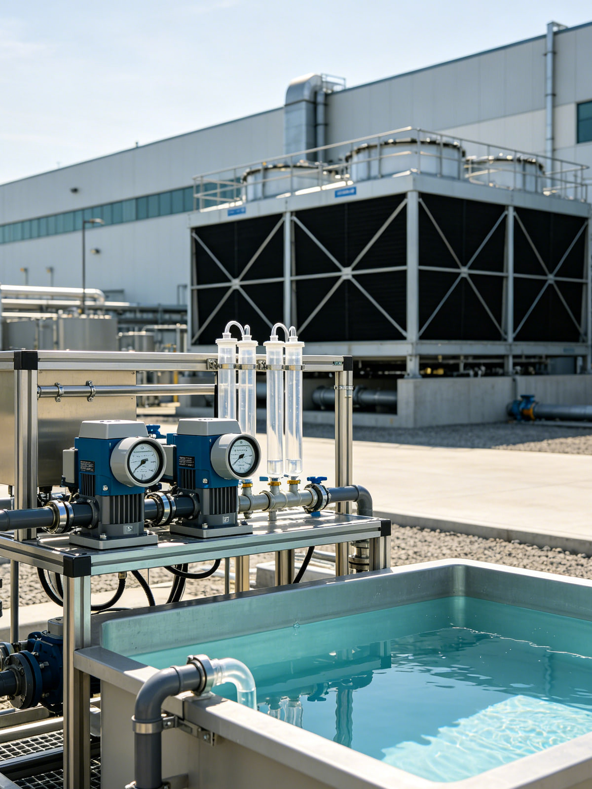 Koeltorenwaterbehandeling voor AI-datacenters