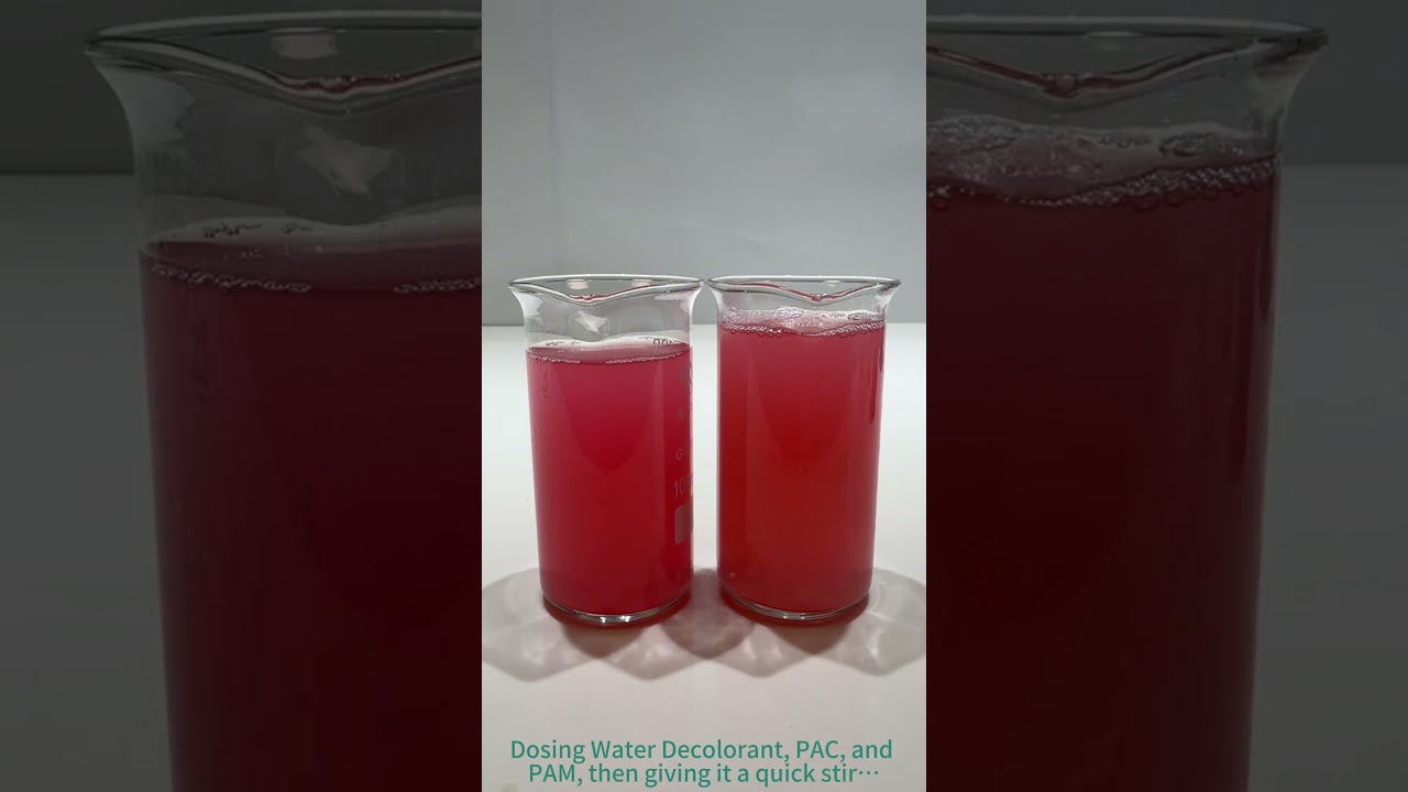 Pharmaceutical Wastewater Decolorization Jar Test