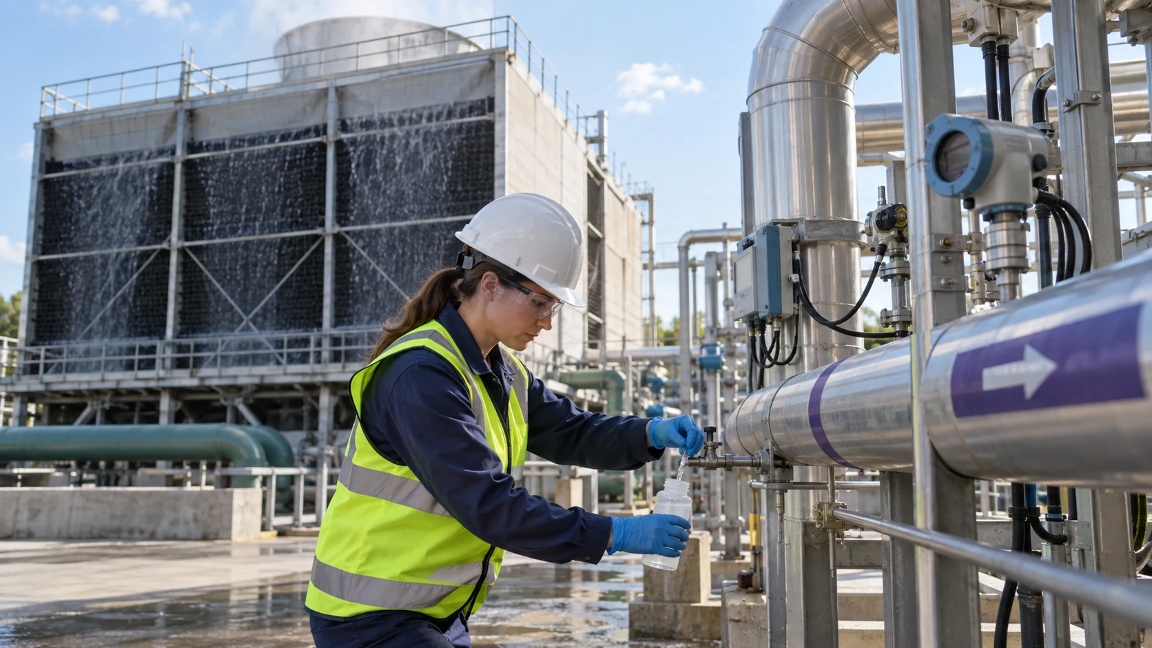 Ammonia and Chloramine in Reclaimed Cooling-Tower Makeup
