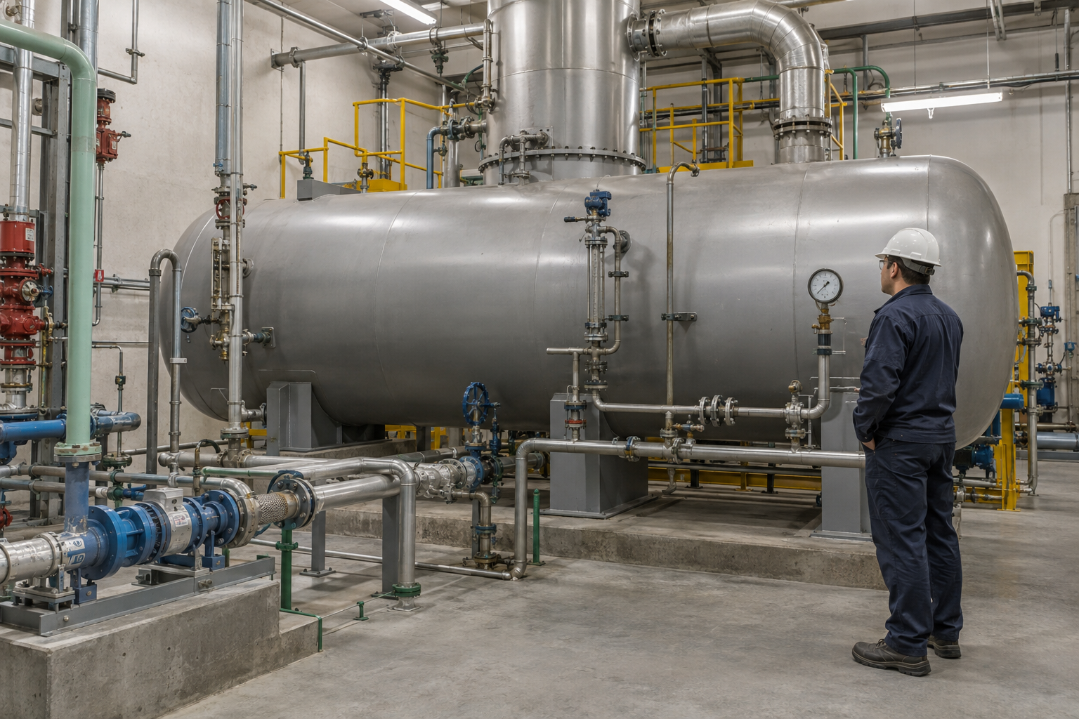 Feedwater sampling near a boiler deaerator
