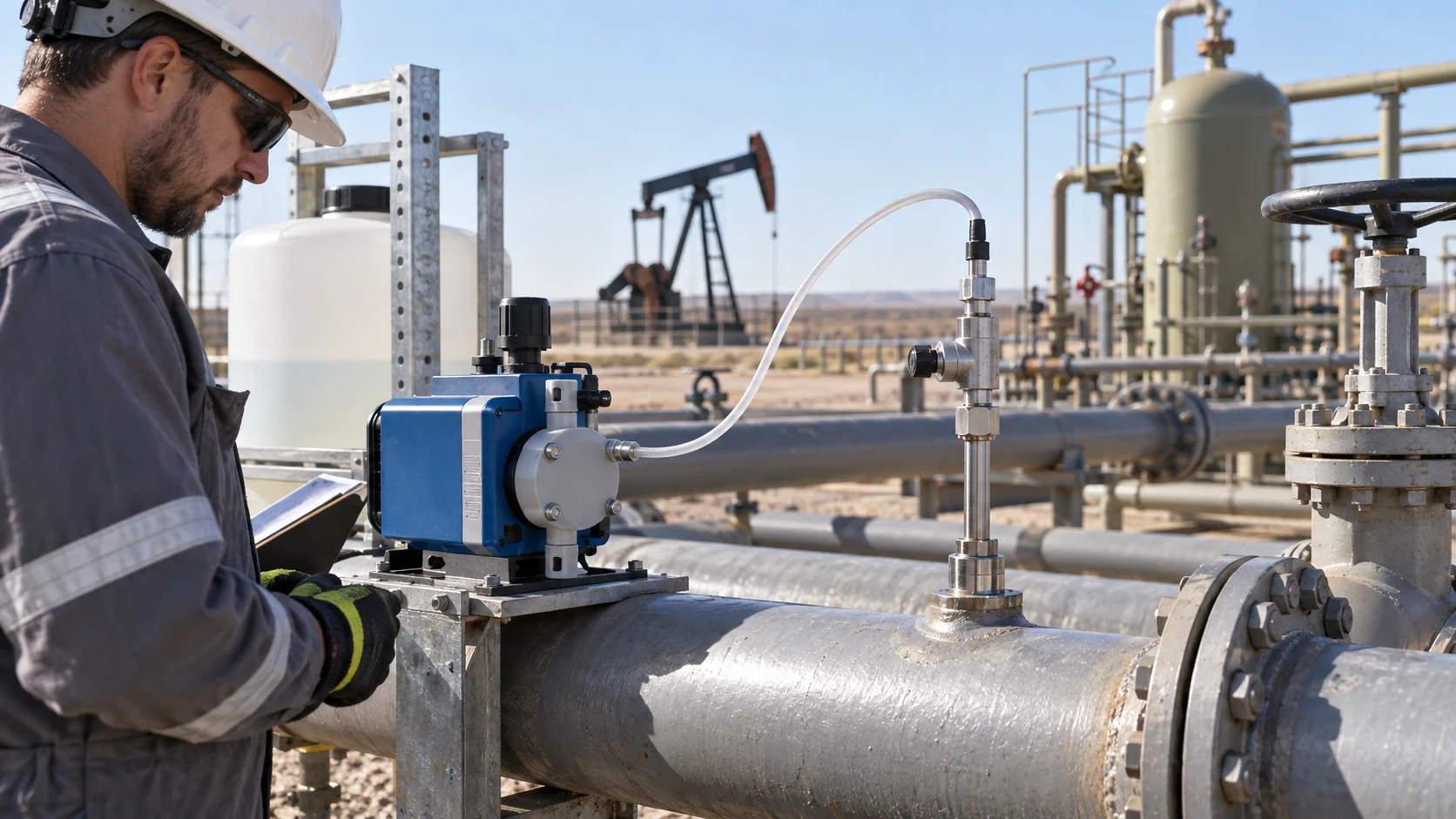 High-Salinity Brine Scale Inhibitor: Set Up Continuous Injection