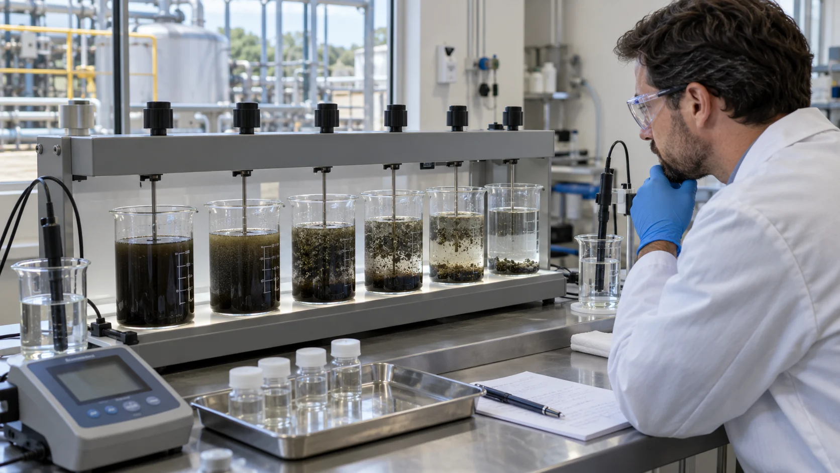 High-Salinity Industrial Wastewater: Design a Representative Coagulation-Flocculation Test